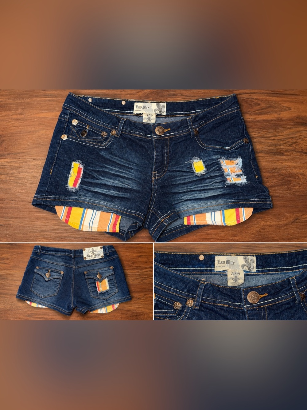 Raw Blue Women’s Distressed Denim Shorts